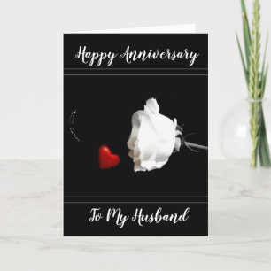 CARTÃO **OUR ANNIVERSARY** HUSBAND U MEAN WORLD TO ME