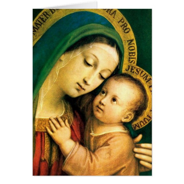 Cartão Our Lady Of Good Counsel Please Pray For Us (Frente)