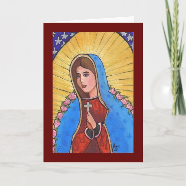 Cartão Our Lady of Guadalupe - greeting card (Frente)