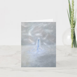 Cartão Our Lady of the Snows with Poem