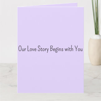 Cartão Our Love Story Begins with You Wedding Guest Book 