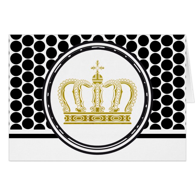 Cartão Ouro Crown + suas ideias (Frente Horizontal)