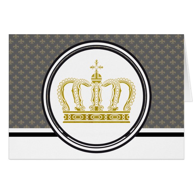 Cartão Ouro Crown + suas ideias (Frente Horizontal)