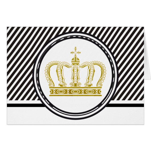 Cartão Ouro Crown + suas ideias (Frente Horizontal)