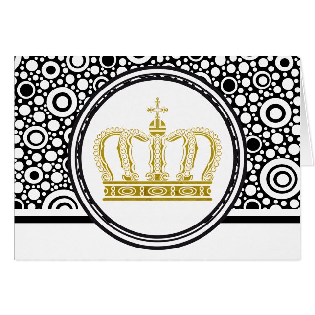 Cartão Ouro Crown + suas ideias (Frente Horizontal)