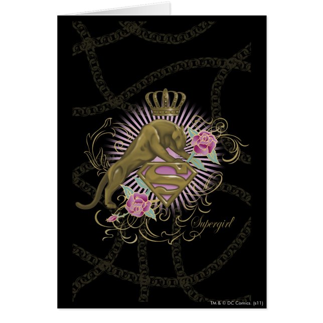 Cartão Ouro de Supergirl Cat 4 (Frente)