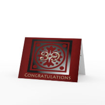 Ouro Elegante Vermelho do Aniversário do Funcionár