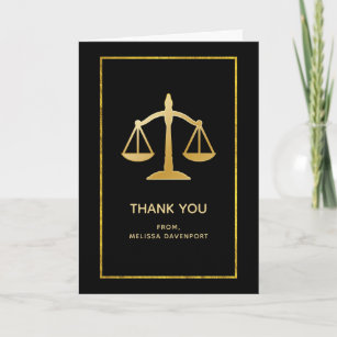 Cartão Ouro Escalas do Tema da Lei de Justiça Obrigado
