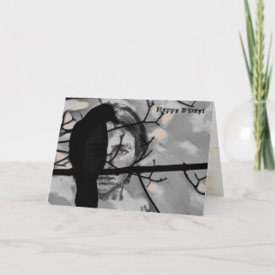 Cartão Ouro Fire Raven Face