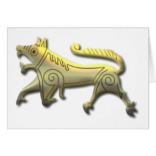 Cartão Ouro gravado em Vang Runestone