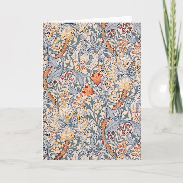 Cartão Ouro Lily, William Morris (Frente)