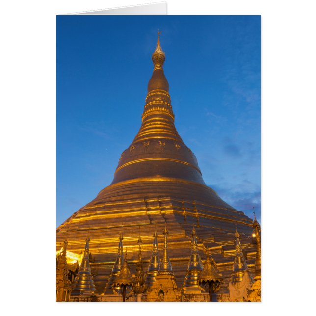 Cartão Ouro Stupa Pagoga (Frente)
