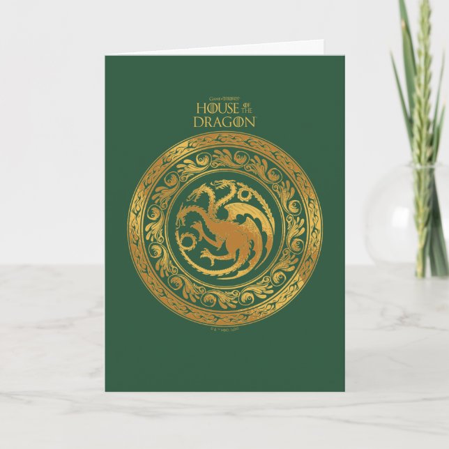 Cartão Ouro Targaryen Crest (Frente)