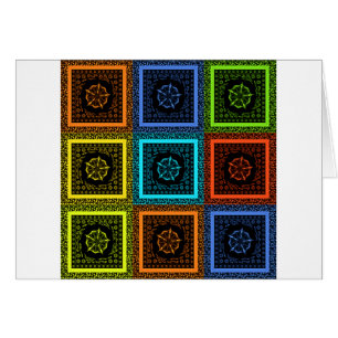 Cartão Ouro Vermelho Azul Masai Verde Cores Tradicionais