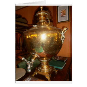 Cartão Ouro Vintage Tea Pote Wall Art & Impressão