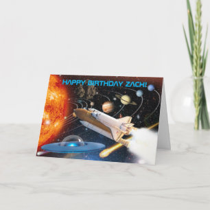 Cartão Out of This World Astronaut Birthday Card