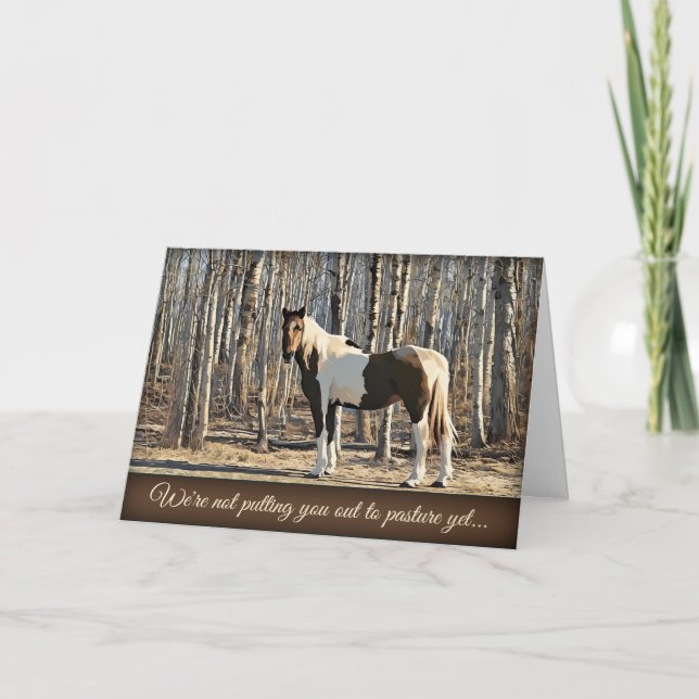 Cartão Out to Pasture - Birthday Card (Frente)