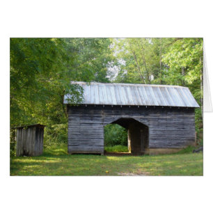 Cartão Outhouse e Barn