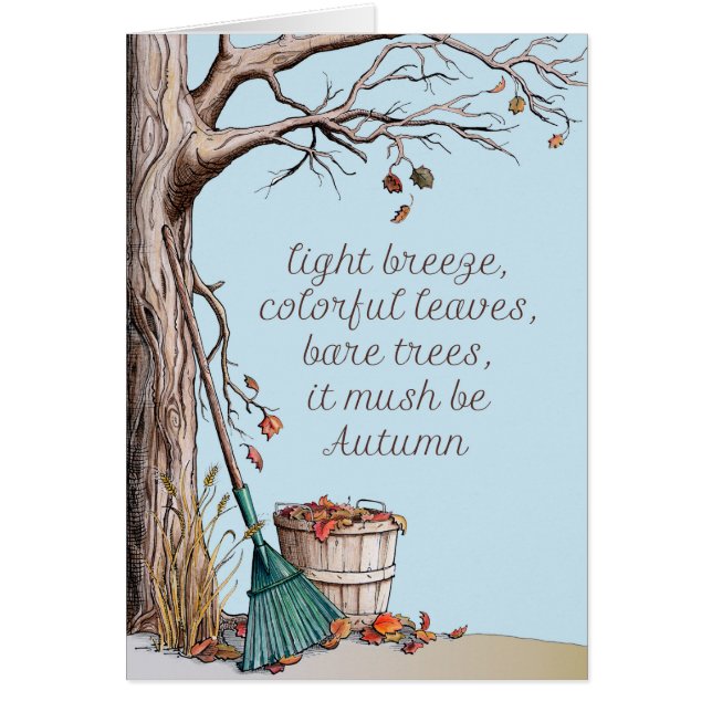 Cartão Outono (Frente)