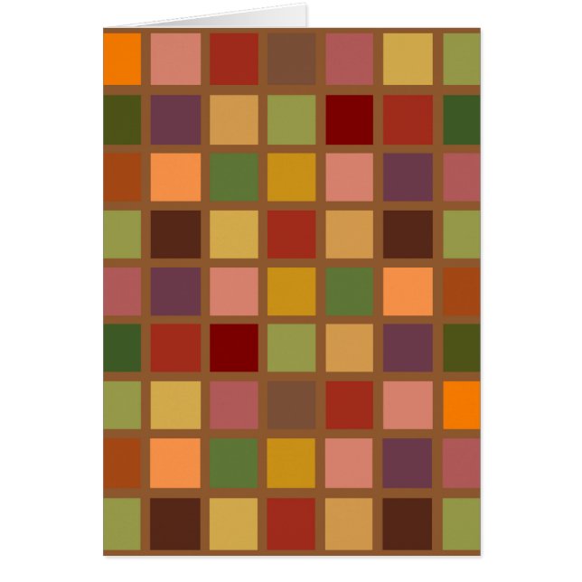 Cartão Outono ao quadrado (Frente)