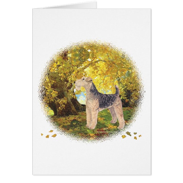 Cartão outono de ouro (Frente)