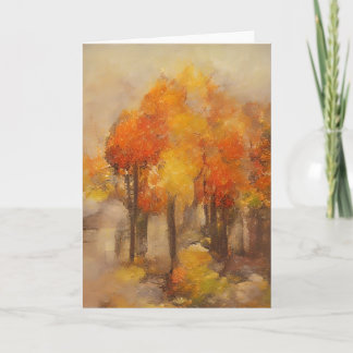 Cartão Outono em Minha Casa