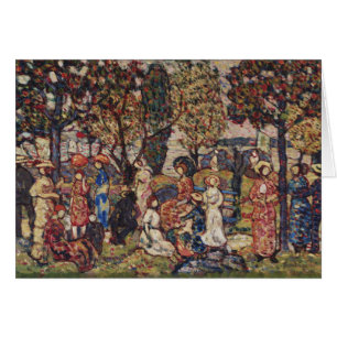 Cartão Outono por Maurice Prendergast, Arte Fina Vintage