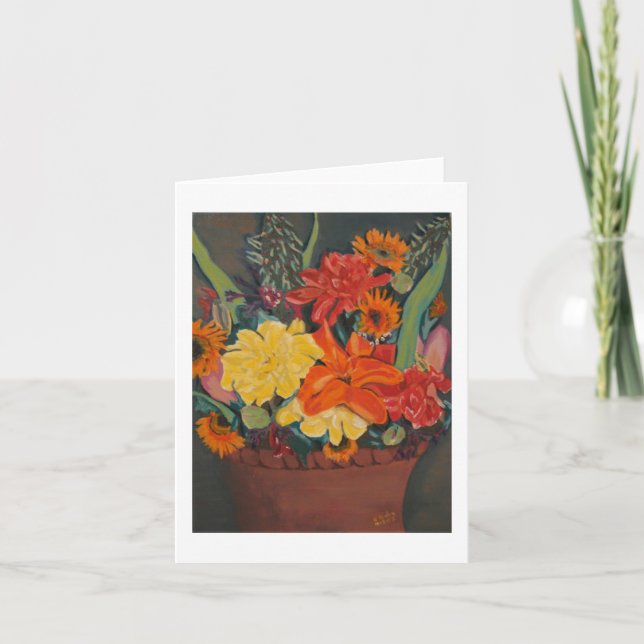 Cartão Outono Urn Notecard (Frente)