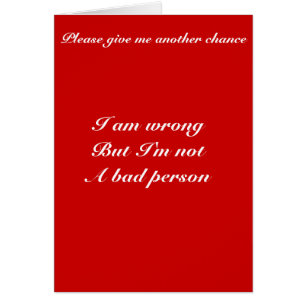 Cartão Outra chance