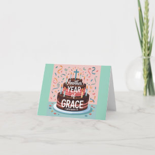 Cartão Outro Ano De Grace Christian Birthday