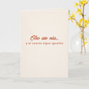 Cartão Outro Ano e o Quarto Igualzinho de Aniversário