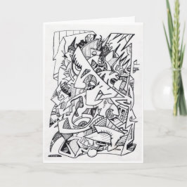 Cartão Outros planos aqui, placa de desenho de tinta