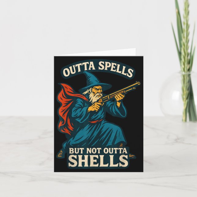 Cartão Outta Spells But Not Outta Shells Vintage  (Frente)