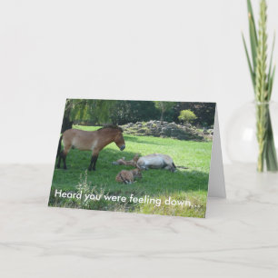 Cartão Ouvi dizer que estava se sentindo mal...