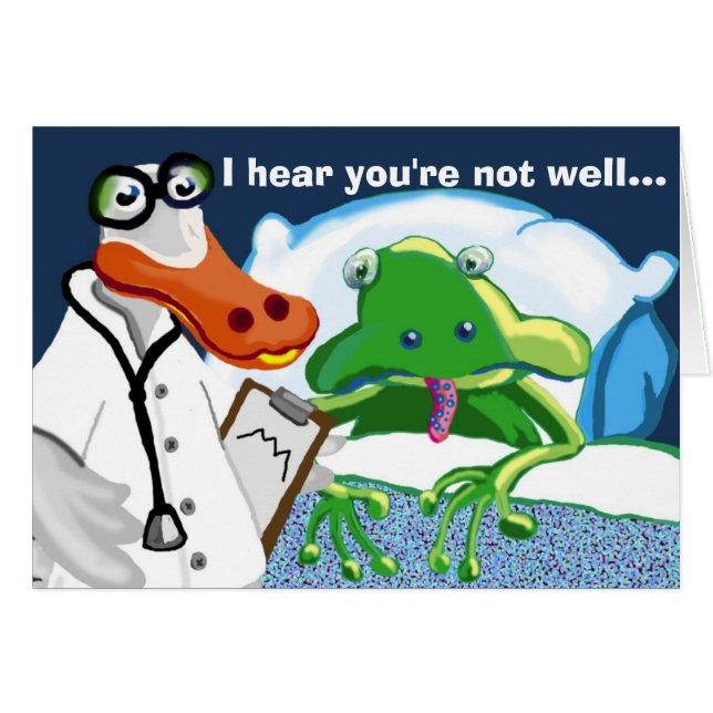 Cartão Ouvi dizer que não está bem... (Frente Horizontal)