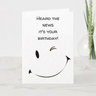 CARTÃO OUVIU QUE É "SEU ANIVERSÁRIO"