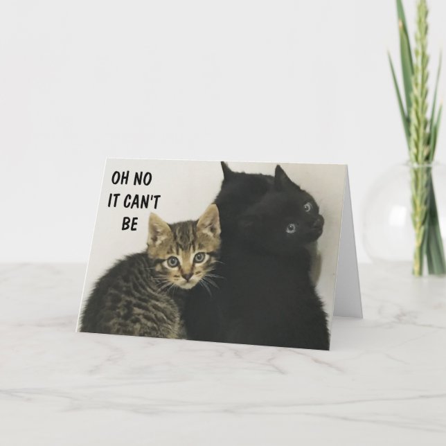 CARTÃO OUVIU QUE VOCÊ ESTÁ FAZENDO MEOW DE 60!!! CARTAO (Frente)