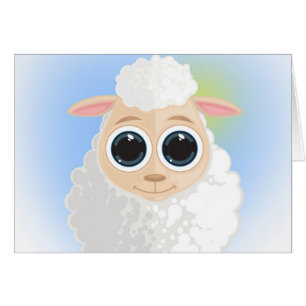 Cartão Ovelha branca