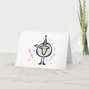 Cartão ovelha de aniversário bonita