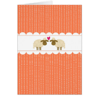 Cartão Ovelha do amor 2