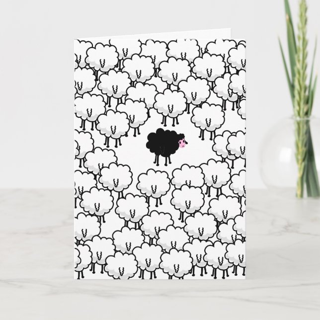 Cartão Ovelha Negra (Frente)