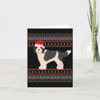 Cartão Ovelhaadoodle de Natal Ovelha Ugly Cachorro Poodle