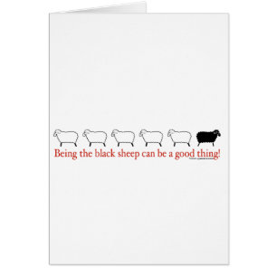 Cartão Ovelhas negras
