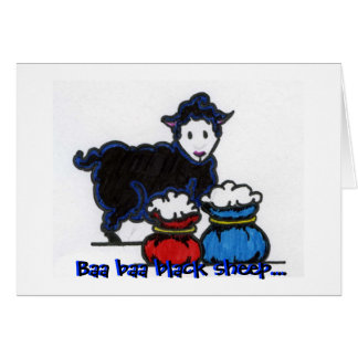 Cartão Ovelhas negras do baa do Baa…