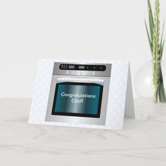 Cartão Oven graphic with personalized text (Frente)