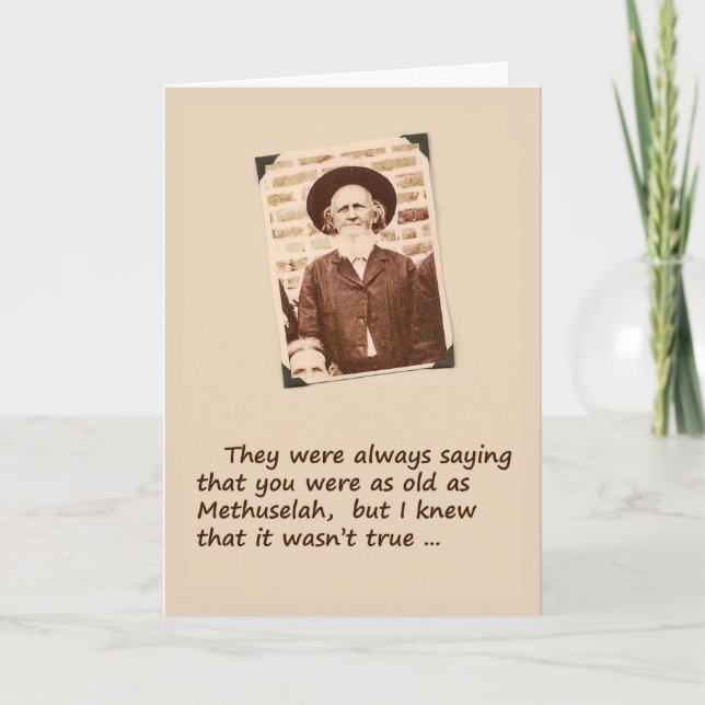 Cartão Over the Hill Birthday Card (Frente)