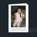 Cartão Overachiever<br><div class="desc">That's Laura Ann,  having her bedtime dose of Pepsi.  Or is that breakfast?</div>