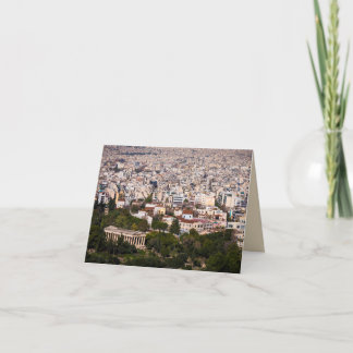 Cartão Overlooking Athens