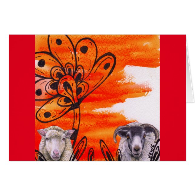 Cartão Ovinos e caprinos (Frente Horizontal)