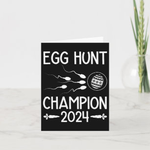 Cartão Ovo Hunt Champion Páscoa Engraçada Anou